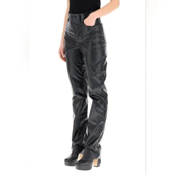 Sportmax | Bella Coated Trousers In Black - Picture 2 of 16
